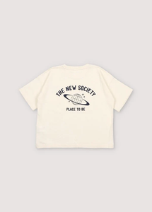The New Society Saturno T-Shirt - Vanilla Cream - 3Y, 4Y, 8Y