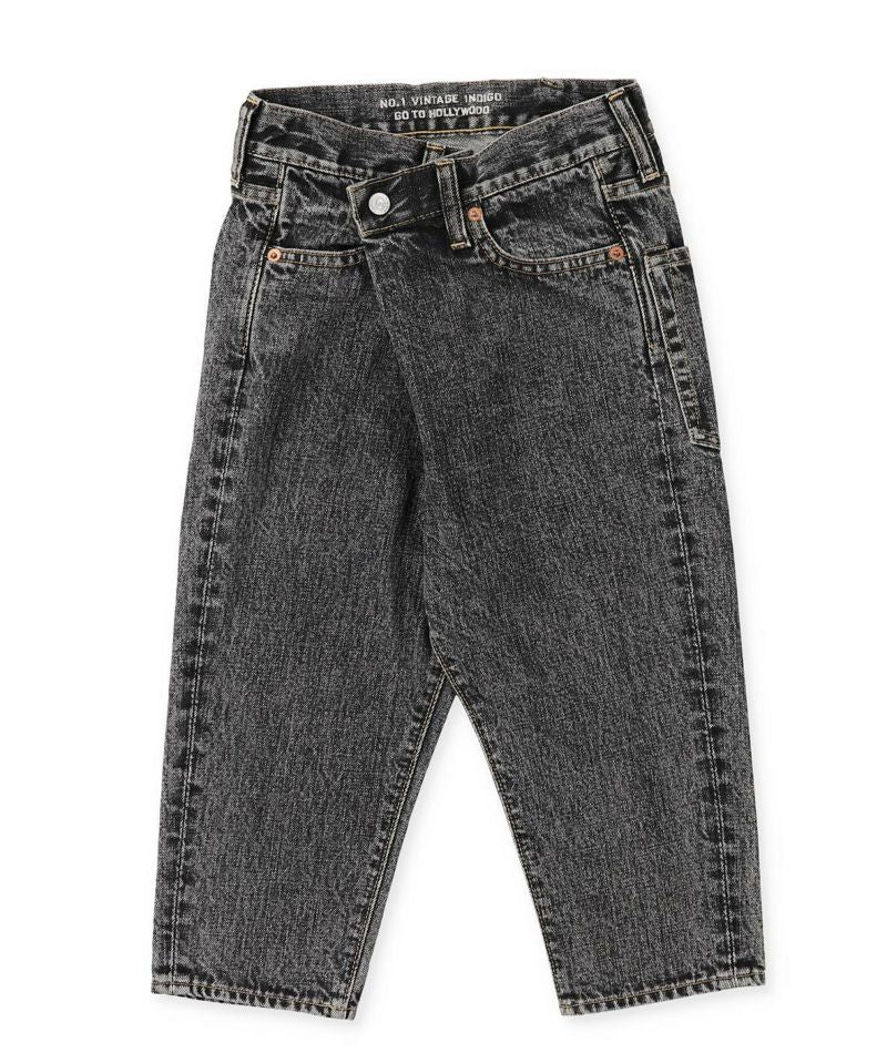 Go To Hollywood Black Denim Heterogenous Pants - 100cm, 110cm, 120cm