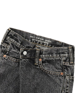 Go To Hollywood Black Denim Heterogenous Pants - 100cm, 120cm