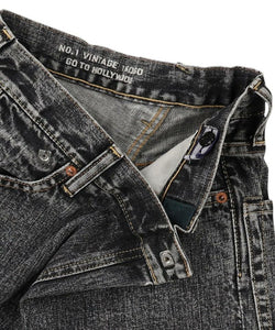 Go To Hollywood Black Denim Heterogenous Pants - 100cm, 110cm, 120cm