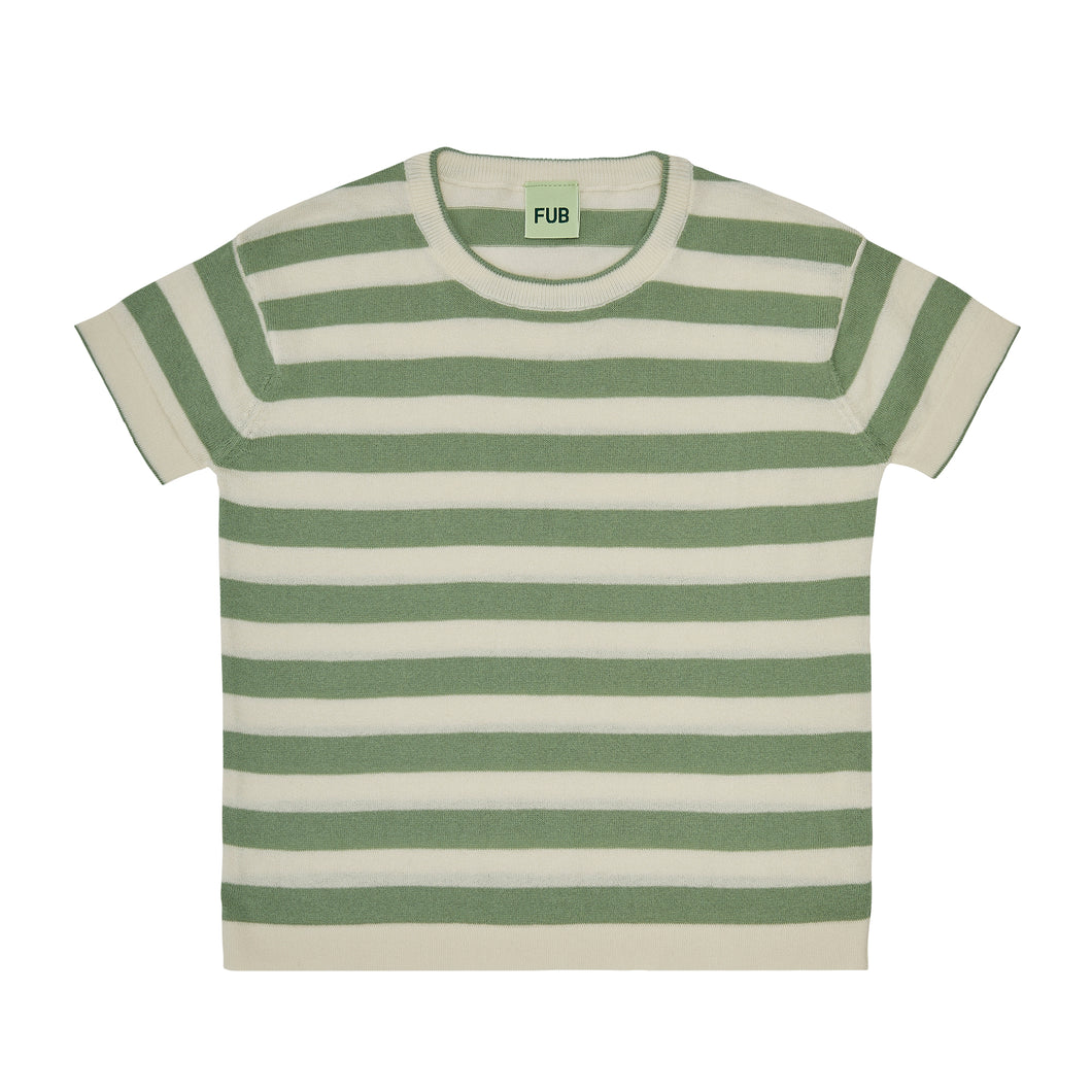 Fub T-shirt - Ecru/Leaf - 90cm, 110cm