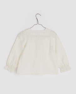 Little Cotton Clothes Claudette blouse - off-white - 5/6Y, 6/7Y