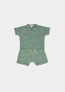 Caramel Dugong Baby Set - Green Melange - 2Y