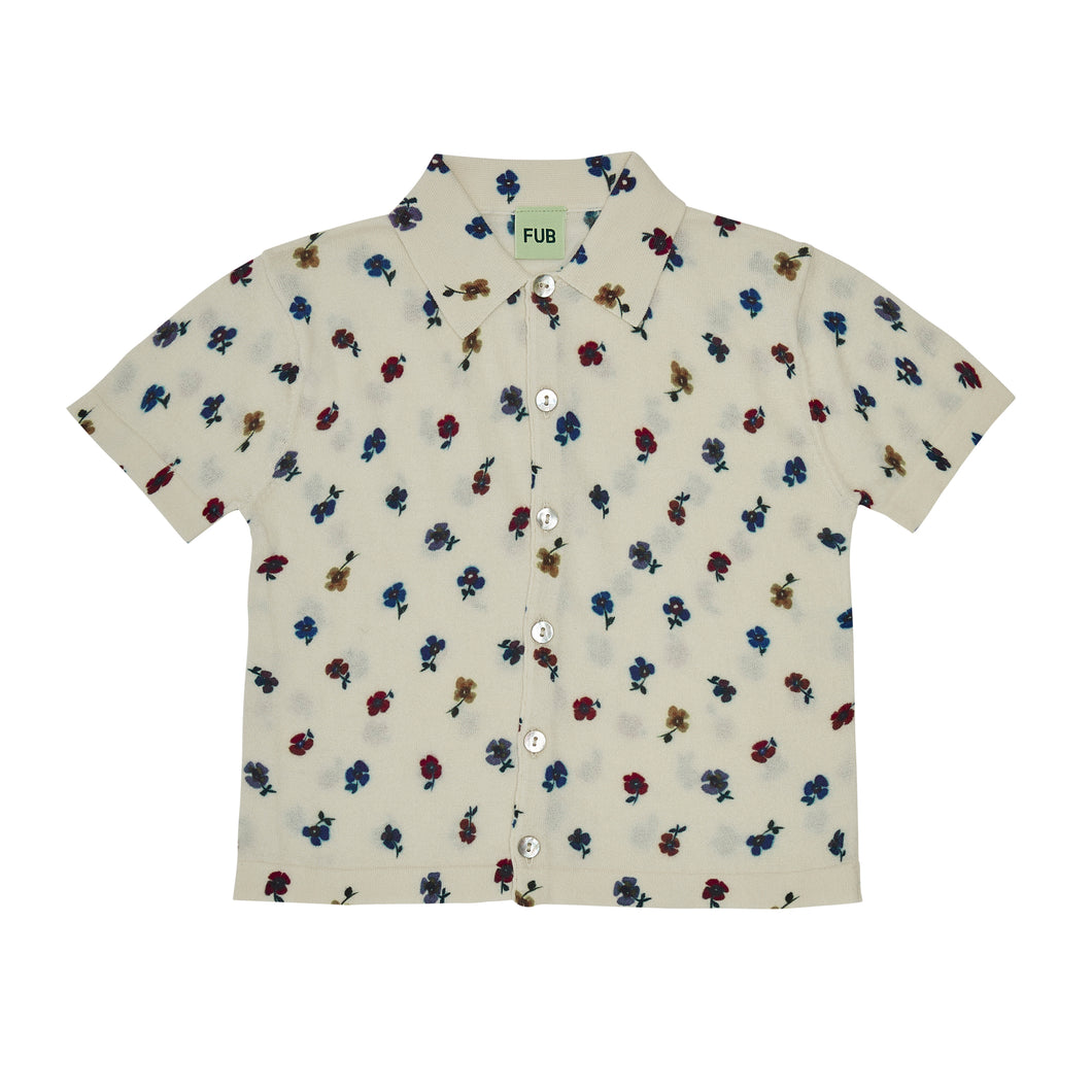 Fub Printed Shirt - Ecru/Flower - 90cm, 110cm, 120cm