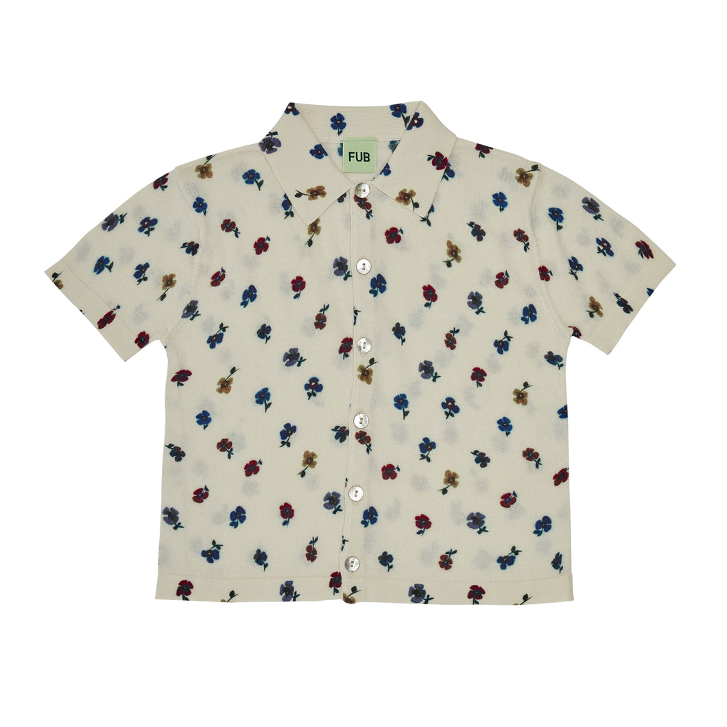 Fub Printed Shirt - Ecru/Flower - 90cm, 110cm, 120cm