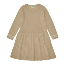 Load image into Gallery viewer, Fub Pointelle Dress - Hay - 90cm Last One