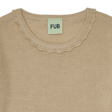 Load image into Gallery viewer, Fub Pointelle Dress - Hay - 90cm Last One
