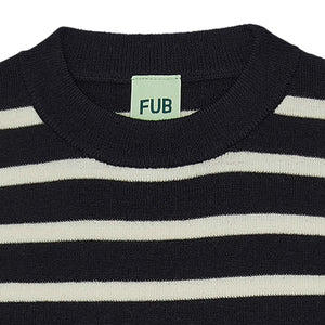 Fub Longsleeve Tee - Dark Blue/Ecru - 90cm Last One