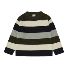 Load image into Gallery viewer, Fub Multistriped Blouse - Forest - 90cm Last One