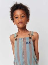 Load image into Gallery viewer, Bobo Choses Vertical Stripes Denim Short Dungaree - 2/3Y, 6/7Y