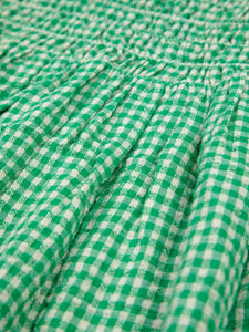 Bobo Choses Green Vichy Dress - 2/3Y, 4/5Y, 6/7Y