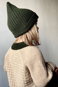 Mabli Takenoko Pullover -  Vintage Cream/Juniper - 6Y Last One