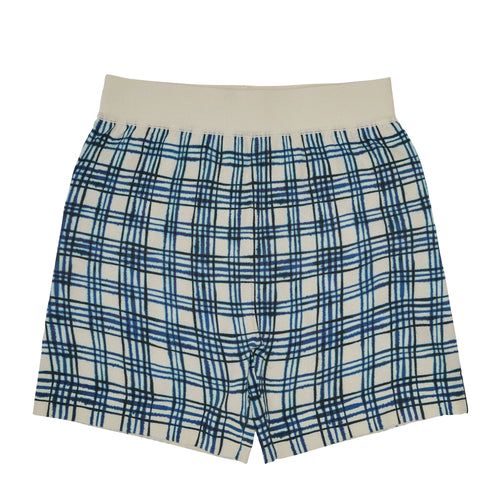 Fub Printed Shorts - Ecru/Cobolt - 110cm, 120cm