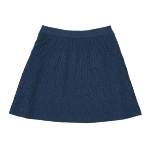 Fub Pointelle Skirt - Indigo - 100cm, 110cm, 120cm