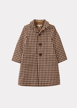 Load image into Gallery viewer, Caramel Danby Coat - Brown/Cream Check - 3Y, 4Y, 6Y