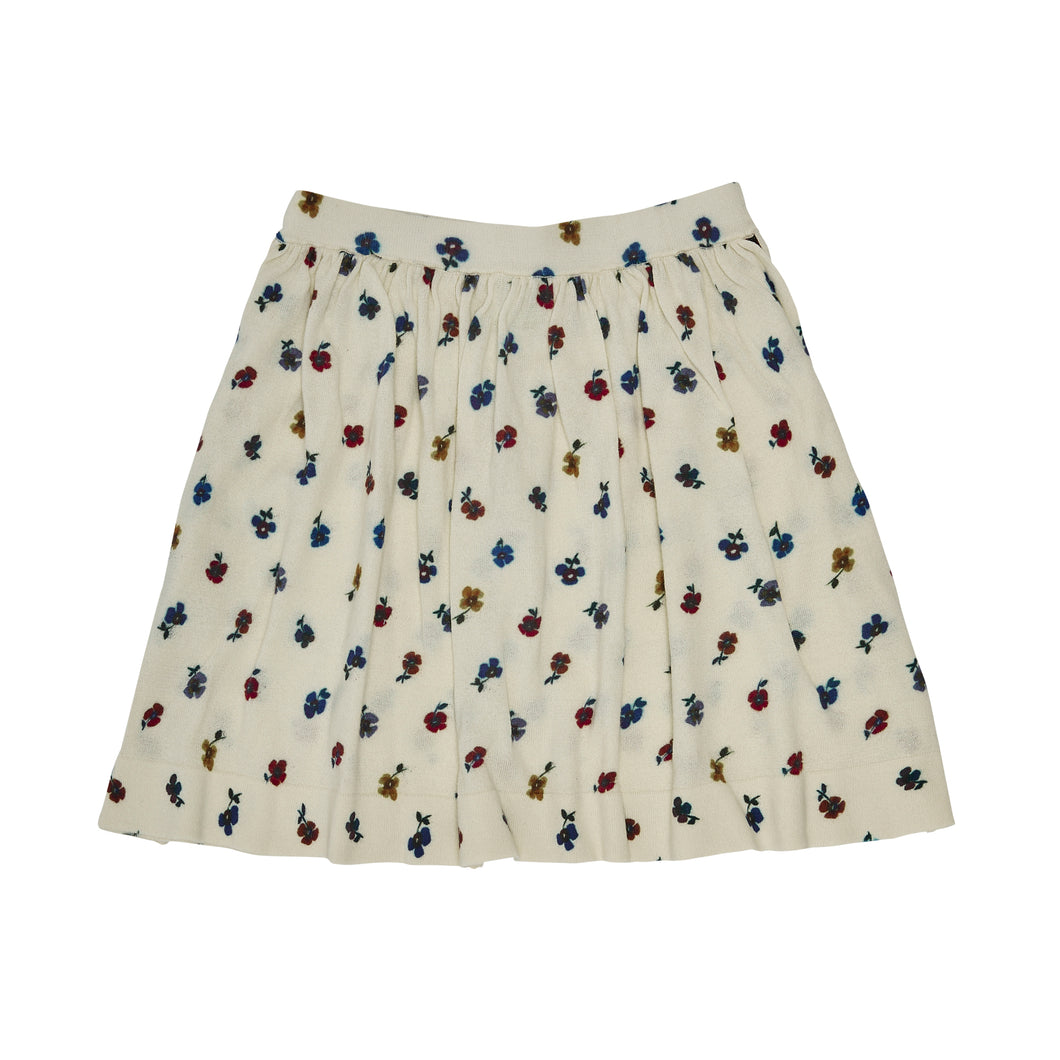 Fub Printed Skirt - Ecru/Flower - 90cm, 100cm, 110cm, 120cm