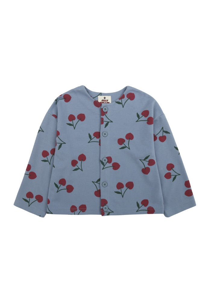 Jelly Mallow Cherry Pique Cardigan - 90cm Last One