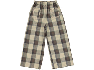Bebe Organic Magda Pants - Moss Plaid - 3Y, 4Y