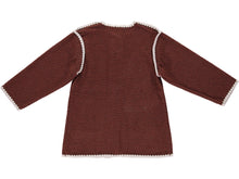 Load image into Gallery viewer, Bebe Organic Astrid Coat  - Pecan Crochet - 3Y, 4Y, 6Y