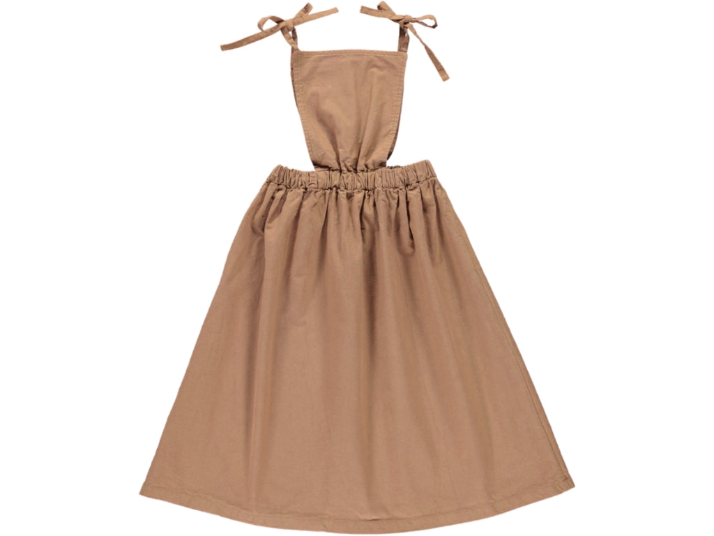 Bebe Organic Jeanne Pinafore - Sand - 3Y, 4Y, 6Y