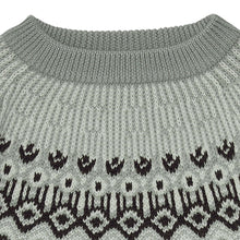 Load image into Gallery viewer, Fub Fair Isle Sweater - Pale Sage - 90cm Last One