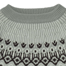 Load image into Gallery viewer, Fub Fair Isle Sweater - Pale Sage - 90cm, 100cm, 110cm