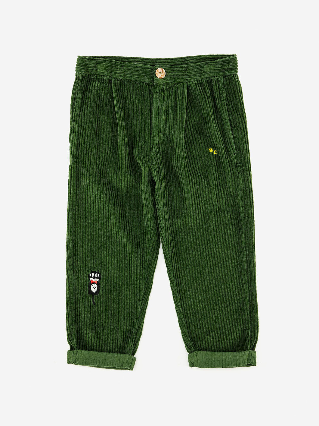 Bobo Choses Cat O'clock Embroidery Baggy Trousers - 2/3Y Last One