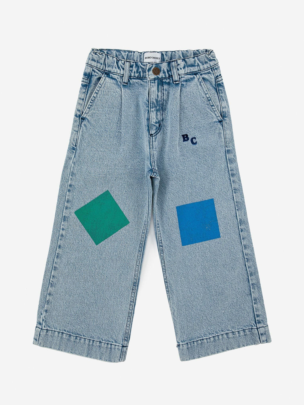 Bobo Choses Geometric Colours Denim Pants - 2/3Y Last One