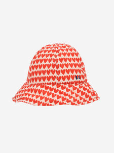 Bobo Choses Hearts All Over Quilted Hat - 52cm, 54cm