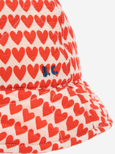 Load image into Gallery viewer, Bobo Choses Hearts All Over Quilted Hat - 52cm, 54cm