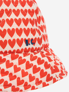 Bobo Choses Hearts All Over Quilted Hat - 52cm, 54cm