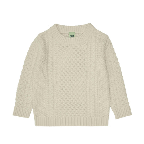 Fub Structure Sweater - Ecru - 90cm, 100cm, 110cm, 120cm