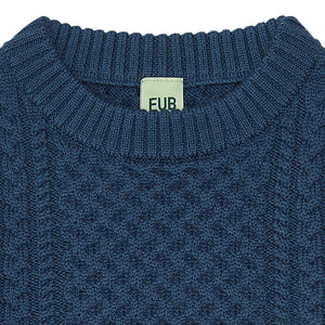 Fub Structure Sweater - Indigo - 100cm
