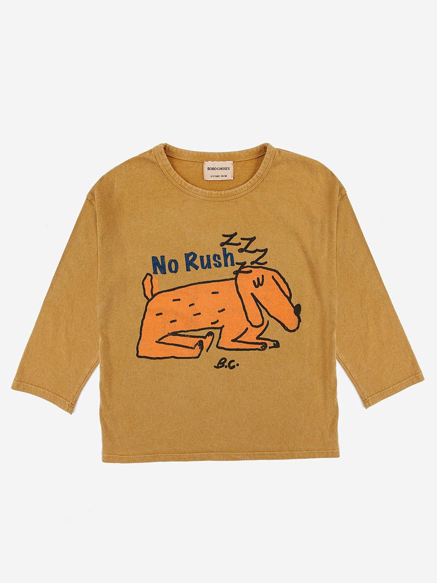 Bobo Choses Sleepy Dog Blonde Long Sleeve T-shirt - 4/5Y Last One