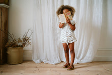 Load image into Gallery viewer, Little Cotton Clothes Clementine Blouse - Rose Bud Floral/Anemone Floral in Blue - 2/3Y, 3/4Y/ 4/5Y/ 5/6Y