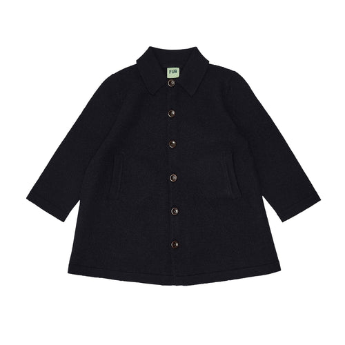 Fub Felted Coat - Dark Navy - 90cm Last Ones