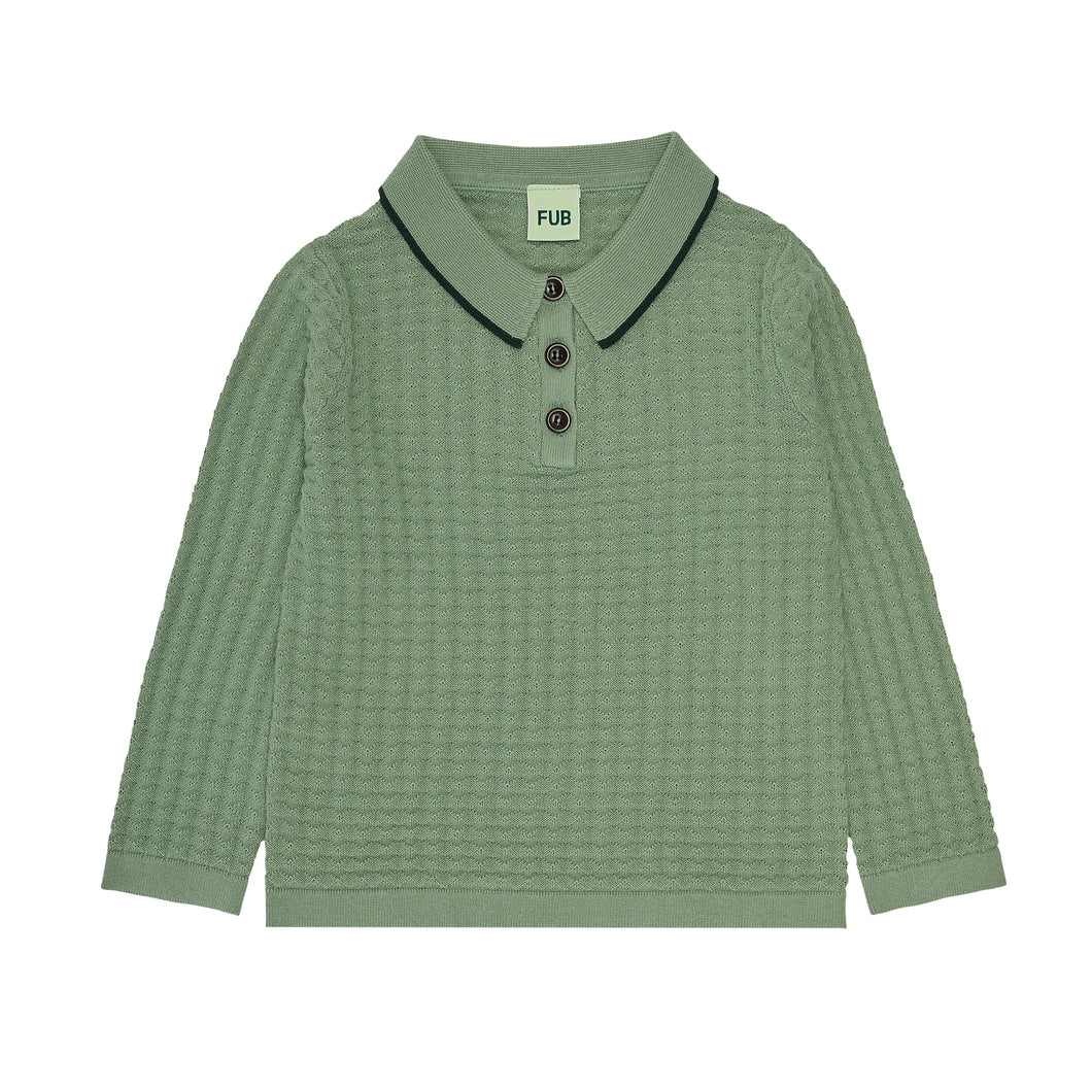 Fub Long Sleeve Polo - Leaf - 120cm