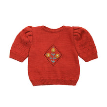 Load image into Gallery viewer, Kalinka Rose Sweater - Persimmon - 3/4Y, 5/6Y