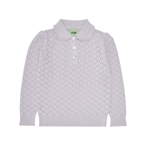 Fub Pointelle Blouse - Ametyst - 90cm Last One