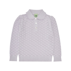 Fub Pointelle Blouse - Ametyst - 90cm Last One
