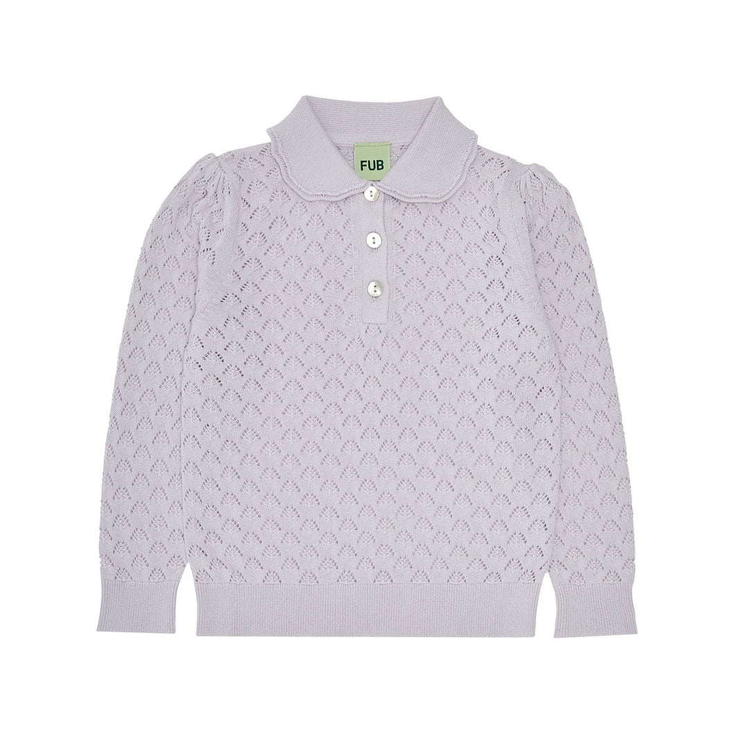 Fub Pointelle Blouse - Ametyst - 90cm Last One