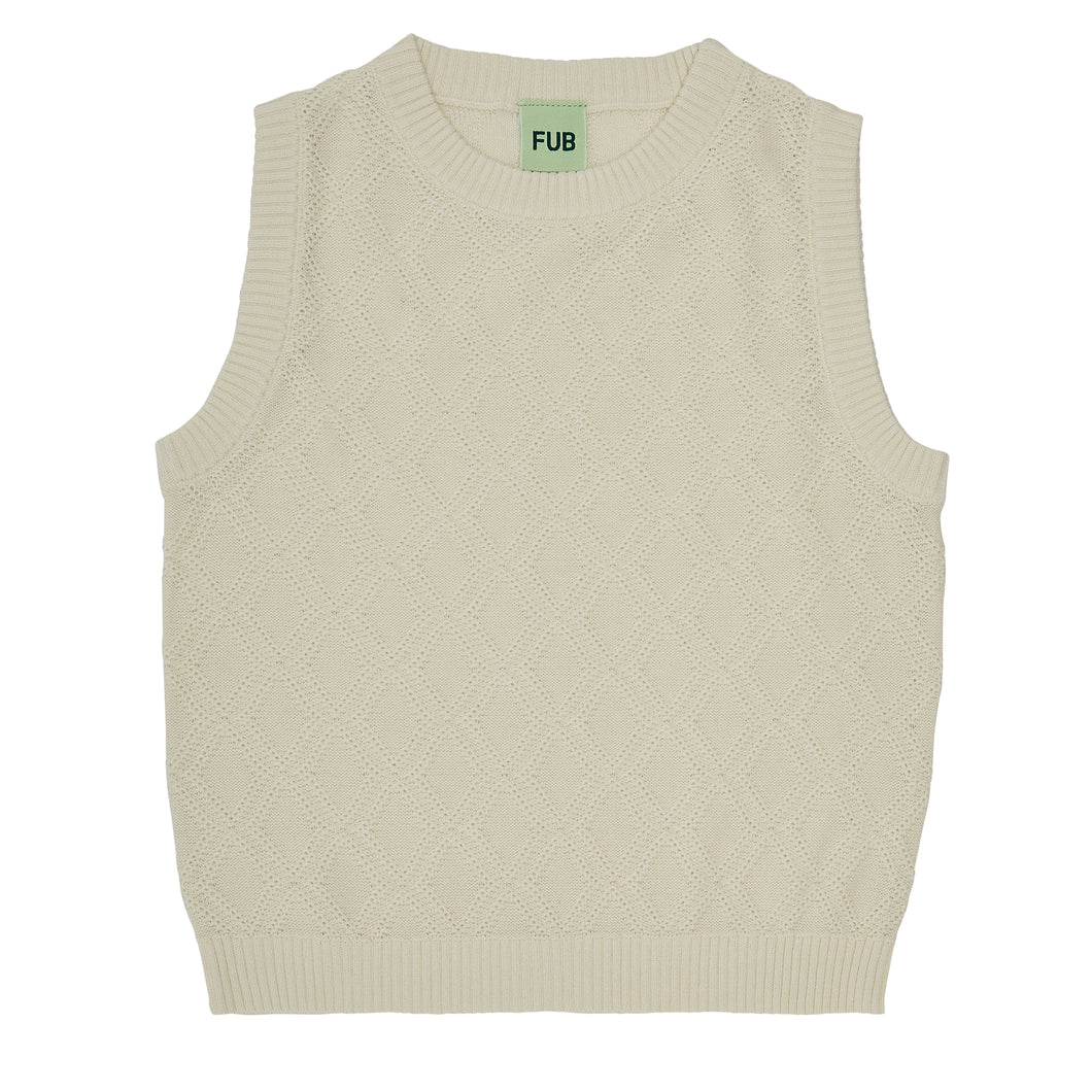 Fub Vest - Ecru - 90cm, 100cm, 110cm, 120cm