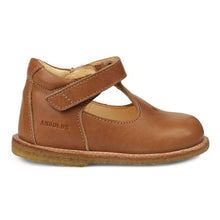Load image into Gallery viewer, Angulus Mary Janes with Heart and Velcro - Tan