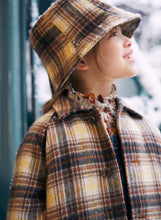 Load image into Gallery viewer, East End Highlanders Tulip Hat - Beige/Black/Brown Plaid