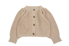 Load image into Gallery viewer, Donsje Dica Cardigan - Milk Chocolate Melange/White Almond Melange - 2/3Y, 3/4Y, 4/5Y, 5/6Y
