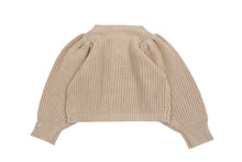 Load image into Gallery viewer, Donsje Dica Cardigan - Milk Chocolate Melange/White Almond Melange - 2/3Y, 3/4Y, 4/5Y, 5/6Y