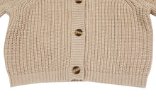 Load image into Gallery viewer, Donsje Dica Cardigan - Milk Chocolate Melange/White Almond Melange - 2/3Y, 3/4Y, 4/5Y, 5/6Y