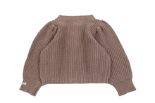 Load image into Gallery viewer, Donsje Dica Cardigan - Milk Chocolate Melange/White Almond Melange - 2/3Y, 3/4Y, 4/5Y, 5/6Y