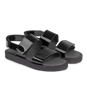 Angulus Sandal with Velcro Closure - Patent Black - 28, 36, 37, 38, 39