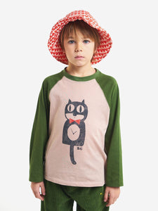 Bobo Choses Cat O'Clock Long Sleeve T-shirt - 4/5Y Last Ones